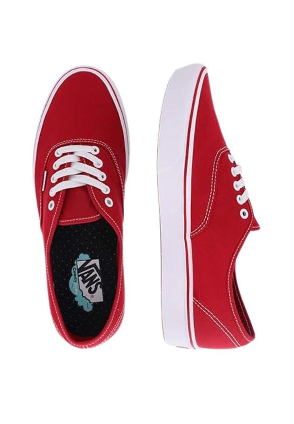 Buty do chodzenia dla dorosłych Vans Comfycush Authentic. Kolor: czerwony. Model: Vans Authentic. Sport: turystyka piesza