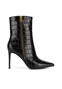 Eva Minge Botki HALA-9596-223 Czarny. Kolor: czarny. Materiał: skóra