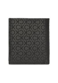 Calvin Klein Mały Portfel Męski Daily Tech Trifold 6Cc W/Magcoin K50K510196 Czarny. Kolor: czarny. Materiał: skóra