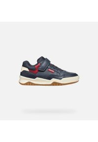 Geox - Buty GEOX J PERTH Niebieski. Okazja: na co dzień. Kolor: niebieski, czerwony, wielokolorowy. Materiał: syntetyk, tkanina
