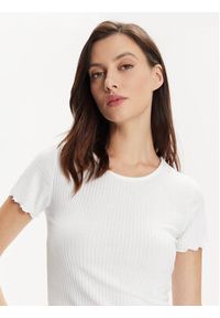 only - ONLY T-Shirt Emma 15201206 Biały Regular Fit. Kolor: biały. Materiał: syntetyk #4