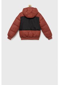 Calvin Klein Jeans kurtka dziecięca kolor pomarańczowy. Okazja: na co dzień. Kolor: pomarańczowy. Materiał: poliester, włókno. Styl: casual #3