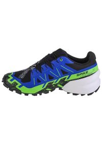 salomon - Buty do biegania męskie Salomon Spikecross 6 Gtx. Zapięcie: sznurówki. Kolor: wielokolorowy. Materiał: materiał, tkanina. Szerokość cholewki: normalna