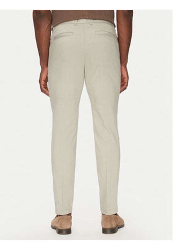 BOSS Spodnie materiałowe P-Kaiton1 50538828 Beżowy Slim Fit. Kolor: beżowy. Materiał: bawełna, syntetyk