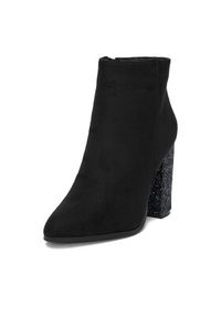 DeeZee Botki BM-9075-1 Czarny. Kolor: czarny. Materiał: materiał #7