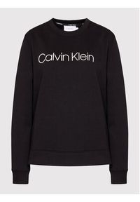 Calvin Klein Bluza Core Logo Ls K20K202157 Czarny Regular Fit. Kolor: czarny. Materiał: bawełna #4