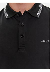 BOSS - Boss Polo Paule 50506180 Czarny Slim Fit. Typ kołnierza: polo. Kolor: czarny. Materiał: bawełna #3