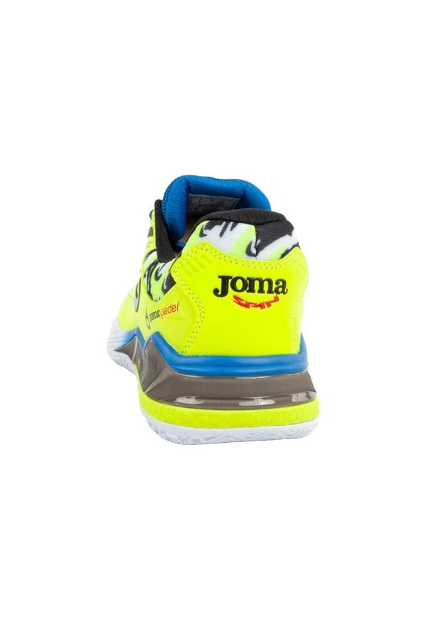 Joma - Męskie Buty Spin Padel. Kolor: niebieski, wielokolorowy, żółty. Sport: turystyka piesza