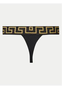 VERSACE - Versace Stringi AUD01042 1A10011 Czarny. Kolor: czarny. Materiał: bawełna #2