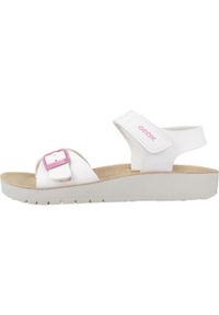 Sandały Geox Model J Sandal Costarei Gi Kolor Biały. Kolor: biały. Materiał: syntetyk, tkanina. Sezon: lato