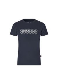 KINGSLAND - Koszulka dla dzieci Kingsland Nabia. Kolor: niebieski. Sport: jeździectwo #1