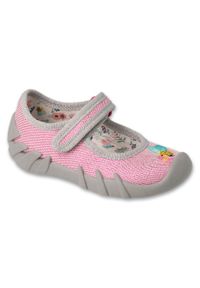 Befado obuwie dziecięce 109N254 różowe. Kolor: różowy. Materiał: bawełna, tkanina, skóra #2