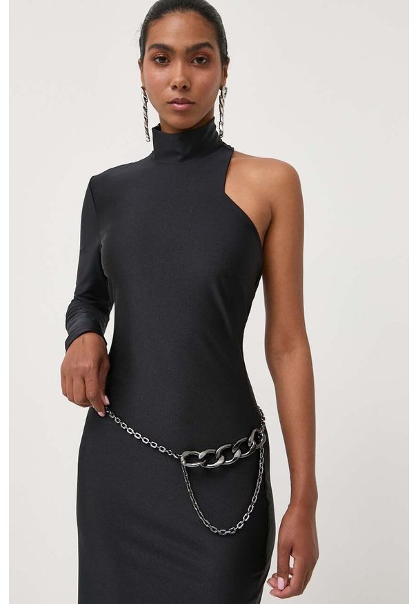 Patrizia Pepe pasek damski kolor szary. Kolor: szary