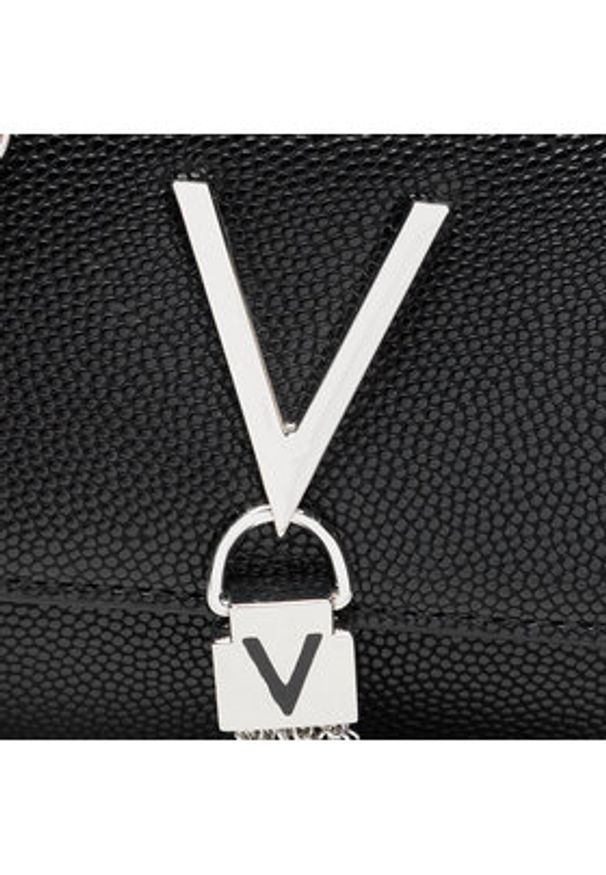 VALENTINO - Valentino Torebka Divina VBS1R403G Czarny. Kolor: czarny. Materiał: skórzane