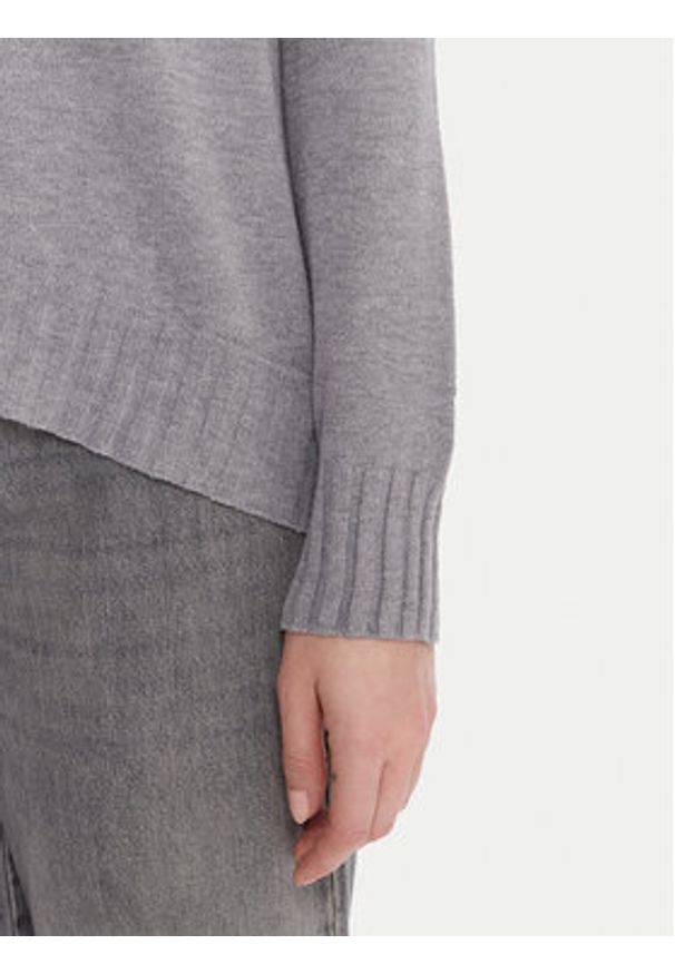 Kontatto Sweter 3M0808C Szary Relaxed Fit. Kolor: szary. Materiał: wiskoza