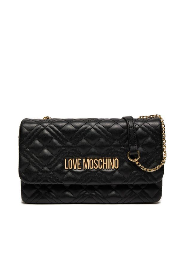 Love Moschino - LOVE MOSCHINO Torebka JC4097PP0ILA0000 Czarny. Kolor: czarny. Materiał: skórzane