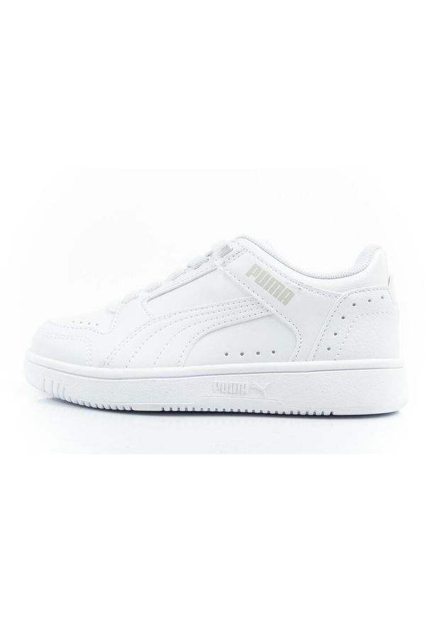Buty sportowe sneakersy dziecięce Puma Rebound JOY. Kolor: biały. Materiał: materiał. Sport: turystyka piesza