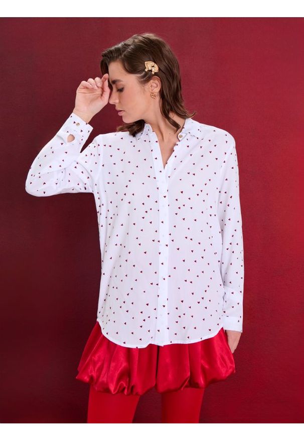 Sinsay - Koszula z długim rękawem w serca - Inny. Długość rękawa: długi rękaw. Długość: długie