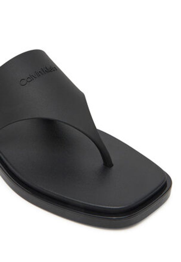 Calvin Klein Japonki Toepost Tpu Slide HW0HW02836 Czarny. Kolor: czarny. Materiał: syntetyk