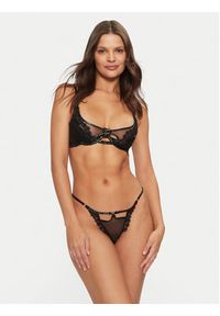 Hunkemöller Stringi Kali 206199 Czarny. Kolor: czarny. Materiał: syntetyk