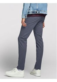 Jack & Jones - Jack&Jones Chinosy Jjimarco Jjbowie 12176042 Szary Slim Fit. Kolor: szary. Materiał: bawełna