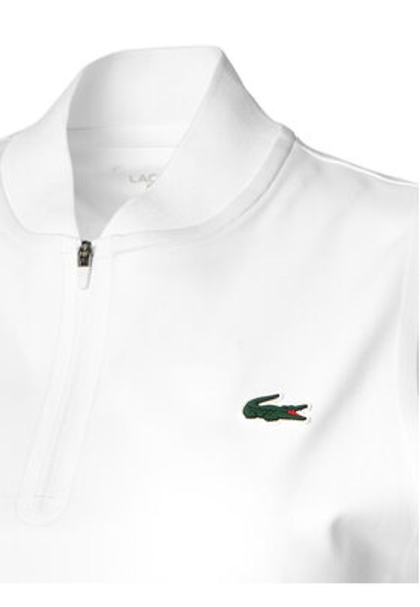 Lacoste Top PF0202 Biały Regular Fit. Kolor: biały. Materiał: syntetyk