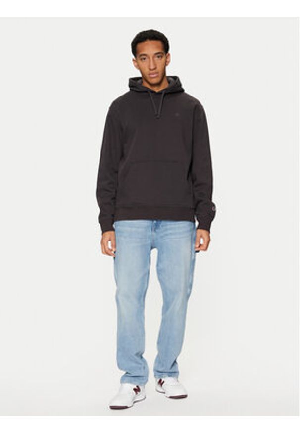Champion Bluza 220274 Czarny Relaxed Fit. Kolor: czarny. Materiał: bawełna, syntetyk