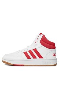 Adidas - adidas Sneakersy Hoops 3.0 Mid Lifestyle Basketball Classic Vintage Shoes IG5569 Biały. Kolor: biały. Sport: koszykówka