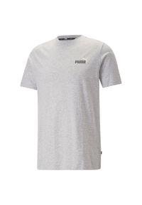 T-shirt z krótkim rękawem męski Puma ESS+ 2 COL SMALL LOGO. Kolor: szary. Długość rękawa: krótki rękaw. Długość: krótkie