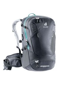 Plecak na rower damski Deuter TRANS ALPINE 28 SL. Kolor: niebieski, czarny, szary, wielokolorowy. Styl: sportowy