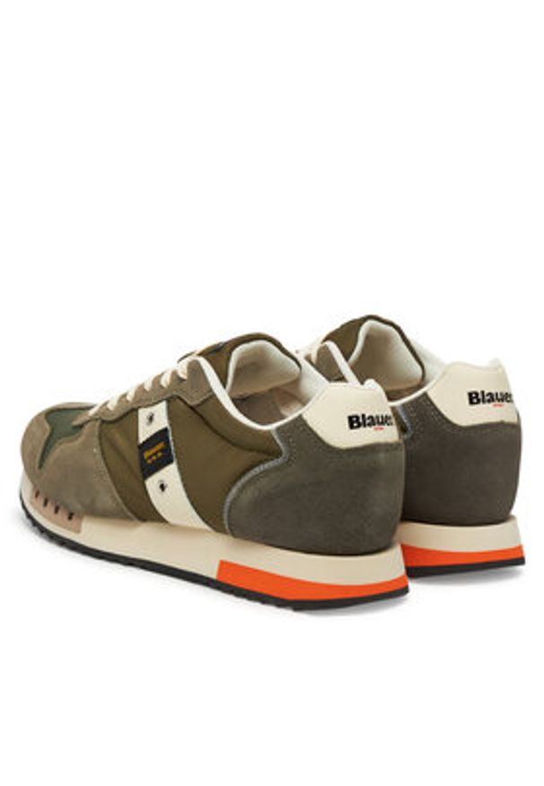 Blauer Sneakersy S5QUEENS01 Khaki. Kolor: brązowy. Materiał: materiał