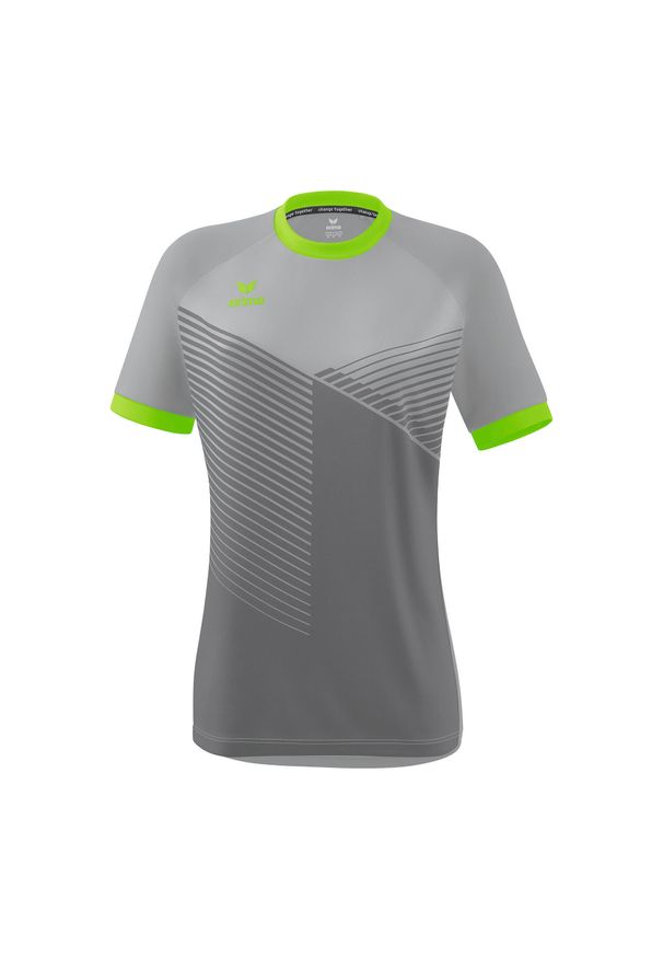 ERIMA - Damski jersey Erima Mantua. Kolor: szary, wielokolorowy, zielony. Materiał: jersey. Sport: kolarstwo