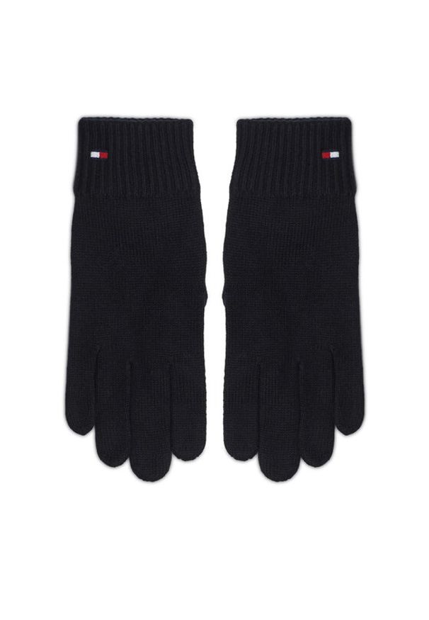 TOMMY HILFIGER - Tommy Hilfiger Rękawiczki Damskie Essential AW0AW16435 Czarny. Kolor: czarny. Materiał: materiał, bawełna