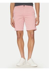 BOSS Szorty materiałowe 50536723 Różowy Slim Fit. Kolor: różowy. Materiał: bawełna