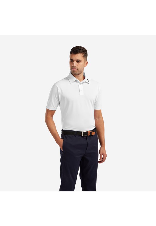 FOOTJOY - Koszulka polo do golfa Footjoy elastyczna pikowana. Typ kołnierza: golf, polo. Materiał: włókno, materiał