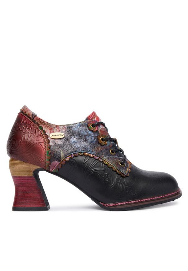 Laura Vita Półbuty Eleao 08 Czarny. Kolor: czarny. Materiał: skóra