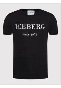 Iceberg T-Shirt 22II1P0F0146301 Czarny Regular Fit. Kolor: czarny. Materiał: bawełna #4