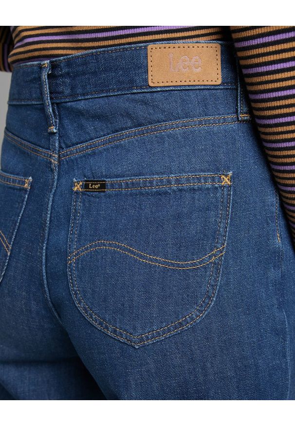 Lee - LEE WIDE LEG LONG DAMSKIE SPODNIE JEANSOWE MID HARPER L31ZNADR 112139894