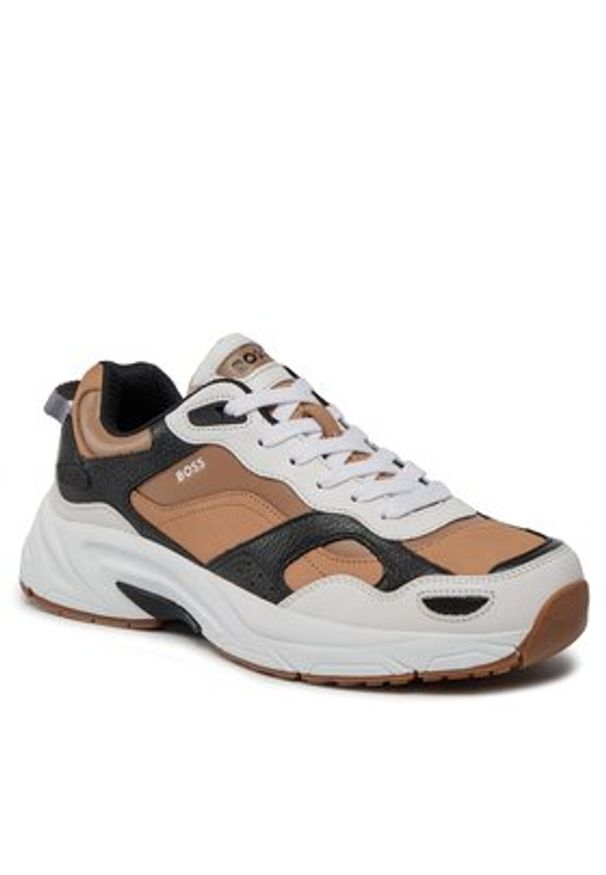 BOSS - Boss Sneakersy Levitt Runn 50513142 Biały. Kolor: biały. Materiał: materiał