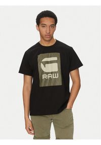 G-Star RAW - G-Star Raw T-Shirt Burger Box Rain D26478-C336 Czarny Regular Fit. Kolor: czarny. Materiał: bawełna #1