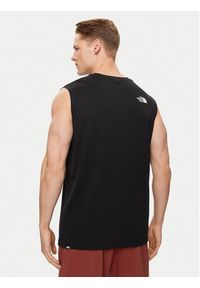 The North Face Tank top Simple Dome NF0A87R3 Czarny Regular Fit. Kolor: czarny. Materiał: syntetyk #3