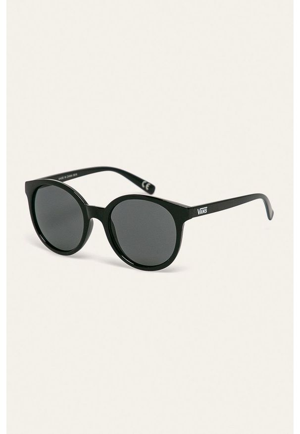 Vans - Okulary. Kształt: okrągłe. Kolor: czarny