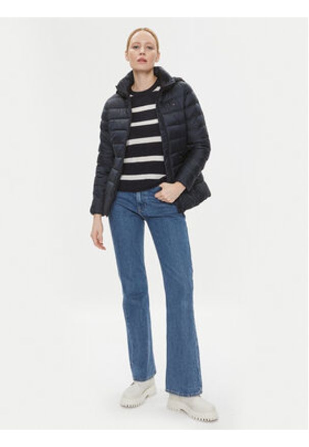 TOMMY HILFIGER - Tommy Hilfiger Kurtka przejściowa WW0WW39581 Granatowy Regular Fit. Kolor: niebieski. Materiał: syntetyk