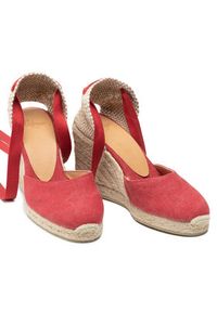 Castañer Espadryle Carina/8/002 021642-604 Czerwony. Kolor: czerwony. Materiał: materiał