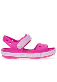 Sandały Crocs Bayaband Sandal 205400-6QQ - różowe. Kolor: różowy. Materiał: materiał. Styl: sportowy
