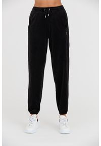 Juicy Couture - JUICY COUTURE Czarne damskie spodnie dresowe Lilian Jogger, Rozmiar XS. Kolor: czarny. Materiał: dresówka #1