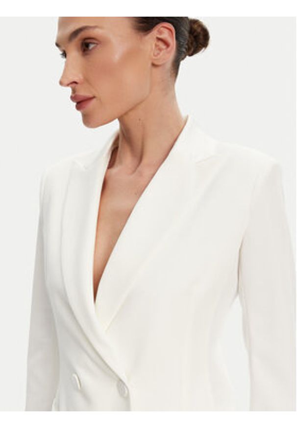 Imperial Marynarka JU25JAW Écru Slim Fit. Materiał: syntetyk