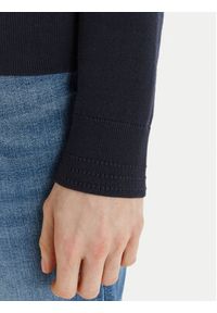 TOMMY HILFIGER - Tommy Hilfiger Sweter WW0WW42050 Granatowy Regular Fit. Kolor: niebieski. Materiał: syntetyk #4
