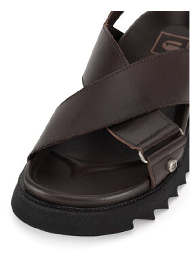 G-Star RAW - G-Star Raw Sandały DEBRA-25SS495. Brązowy. Kolor: brązowy. Materiał: skóra