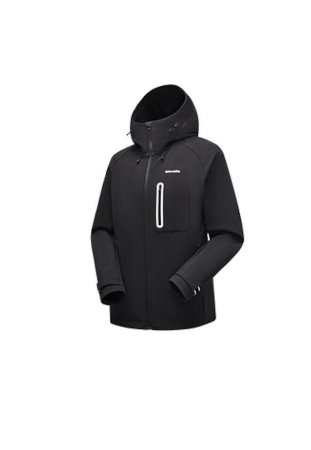 Kurtka Softshell męska Naturehike CYY2441FS071 czarna l. Kolor: czarny, biały, wielokolorowy. Materiał: softshell